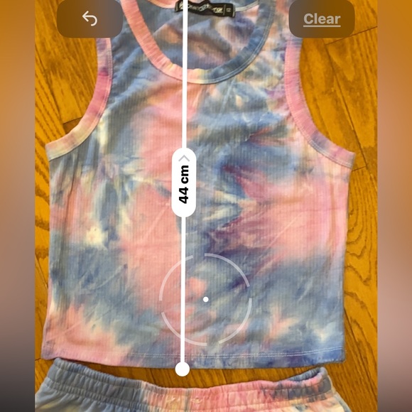 Tie-dye women’s set tank top and shorts - Picture 7 of 15